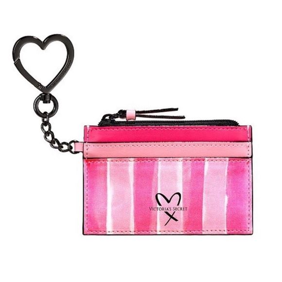 Victoria’s Secret Pink Signature Stripe Card Case - Picture 1 of 4